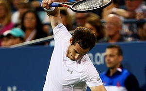 Andy Murray đập tung vợt sau khi bại trận trước Kevin Anderson